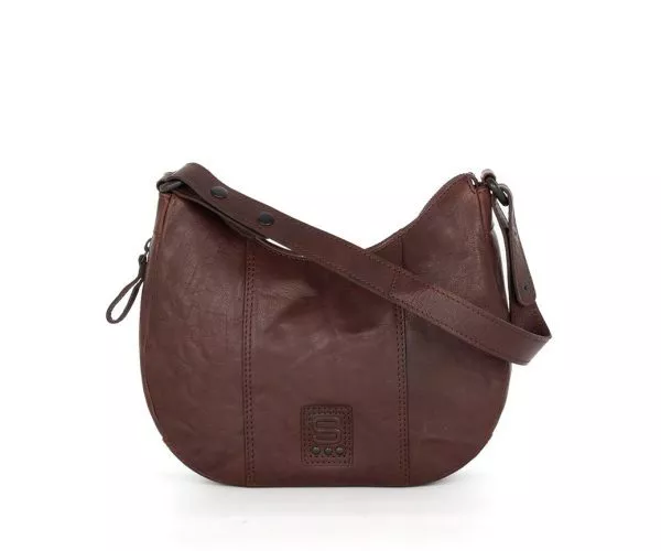 spikes & sparrow Spikes & Sparrow Leren Schoudertas / Crossbodytas – Riley – Donkerbruin