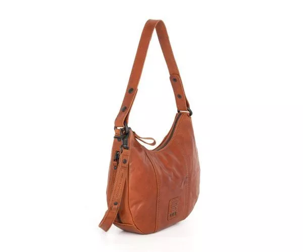 Spikes & Sparrow Spikes & Sparrow Leren Schoudertas / Crossbodytas – Riley – Brandy Cognac
