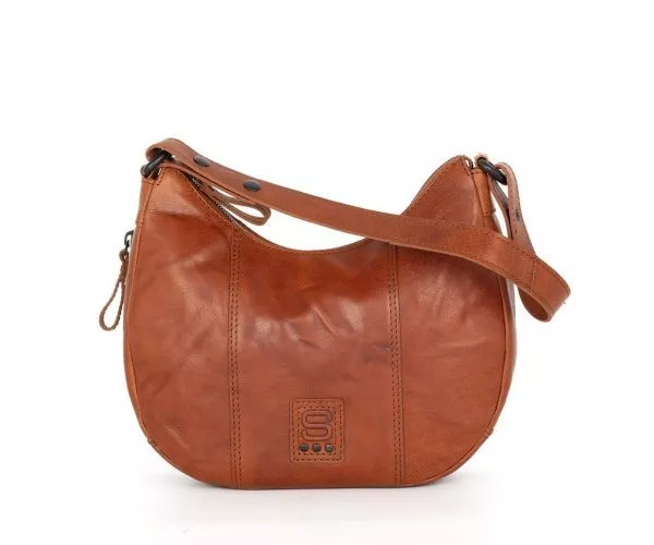 spikes & sparrow Spikes & Sparrow Leren Schoudertas / Crossbodytas – Riley – Brandy Cognac