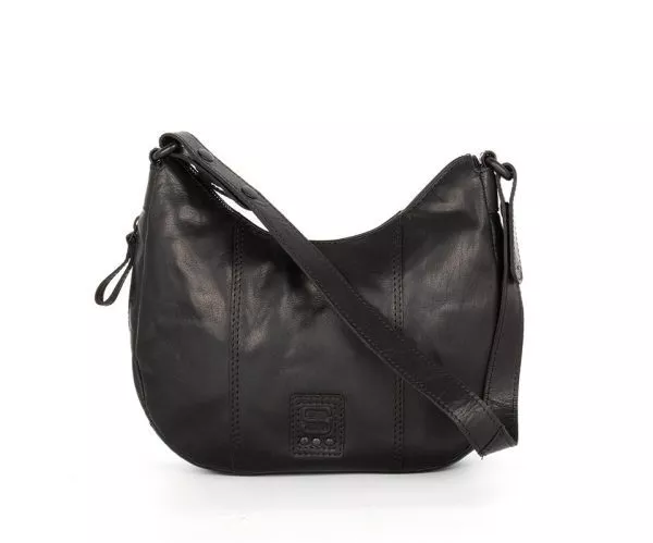 spikes & sparrow Spikes & Sparrow Leren Schoudertas / Crossbodytas – Riley – Zwart