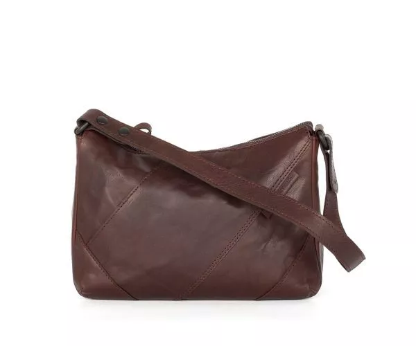 spikes & sparrow Spikes & Sparrow Leren Schoudertas / Crossbodytas – Zoey – Donkerbruin