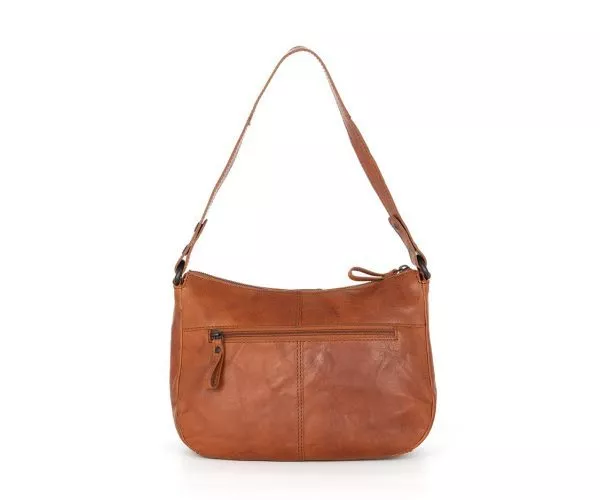 Spikes & Sparrow Spikes & Sparrow Leren Schoudertas / Crossbodytas – Zoey – Brandy Cognac
