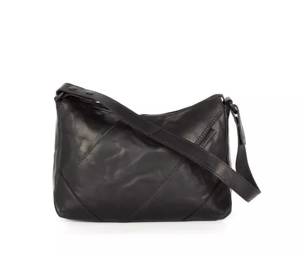 spikes & sparrow Spikes & Sparrow Leren Schoudertas / Crossbodytas – Zoey – Zwart