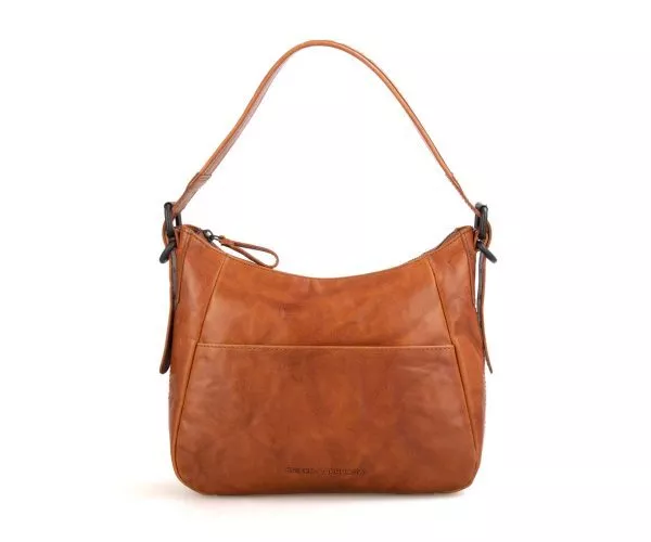 spikes & sparrow Spikes & Sparrow Leren Schoudertas – Eliana – Brandy Cognac