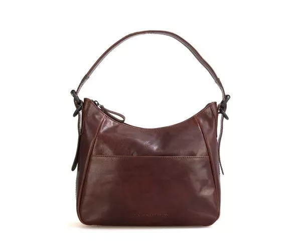 spikes & sparrow Spikes & Sparrow Leren Schoudertas – Eliana – Donkerbruin