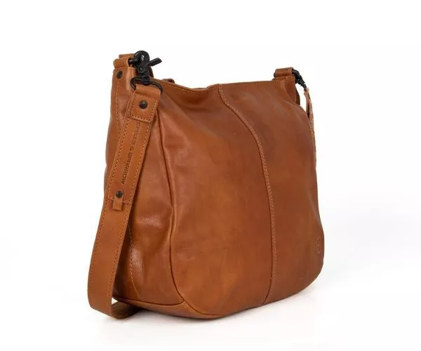 Spikes & Sparrow Spikes & Sparrow Leren Schoudertas – Megan – Bruin