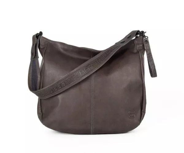 spikes & sparrow Spikes & Sparrow Leren Schoudertas – Megan – Grijs spikes & sparrow Spikes & Sparrow Leren Schoudertas – Megan – Grijs