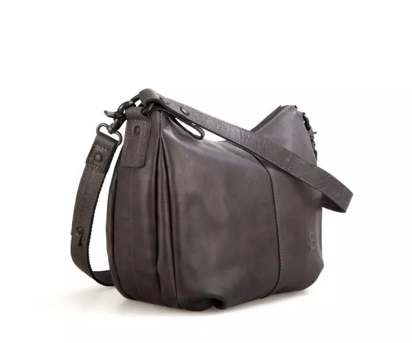 Spikes & Sparrow Spikes & Sparrow Leren Schoudertas – River – Grijs