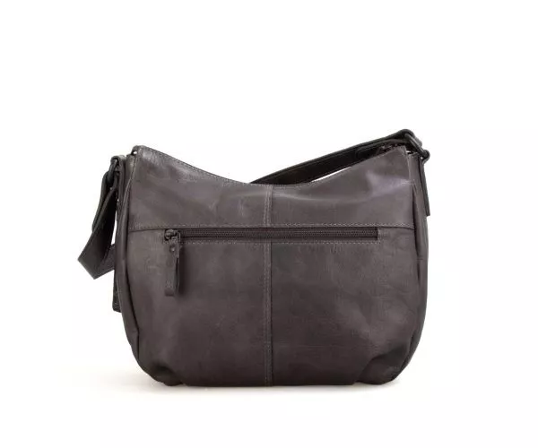 Spikes & Sparrow Spikes & Sparrow Leren Schoudertas – River – Grijs