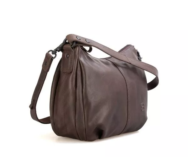 Spikes & Sparrow Spikes & Sparrow Leren Schoudertas – River – Mud