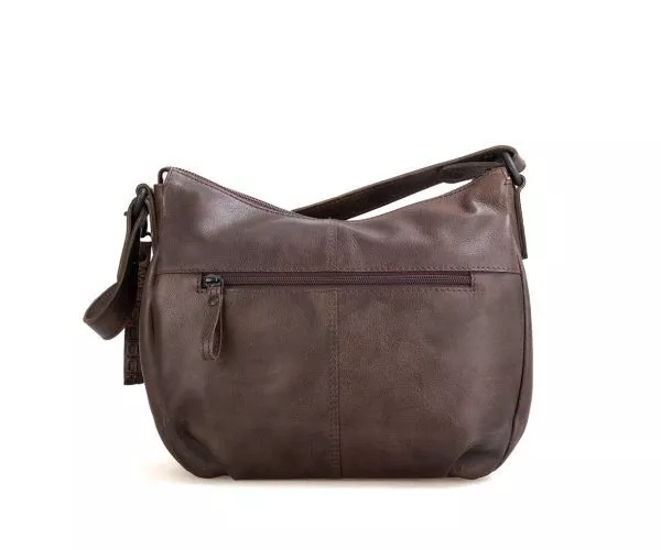 Spikes & Sparrow Spikes & Sparrow Leren Schoudertas – River – Mud