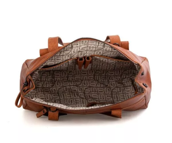 Spikes & Sparrow Spikes & Sparrow Leren Schoudertas – Shirley – Donkerbruin