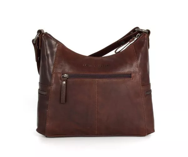 Spikes & Sparrow Spikes & Sparrow Leren Schoudertas – Toronto – Donkerbruin