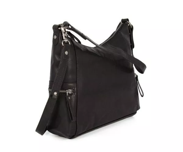 Spikes & Sparrow Spikes & Sparrow Leren Schoudertas – Toronto – Zwart