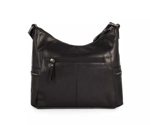 Spikes & Sparrow Spikes & Sparrow Leren Schoudertas – Toronto – Zwart