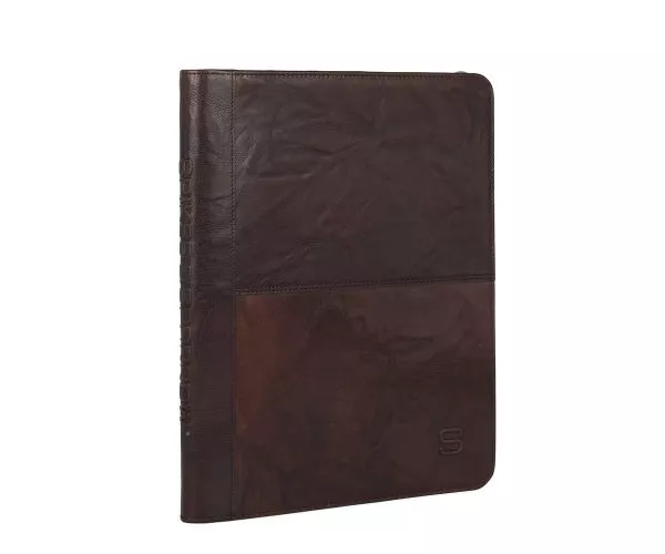 Spikes & Sparrow Spikes & Sparrow Leren Schrijfmap – Boston – Donkerbruin