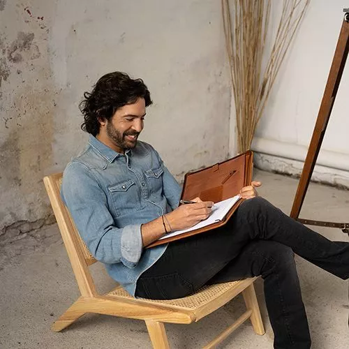 Spikes & Sparrow Spikes & Sparrow Leren Schrijfmap – Boston – Zwart