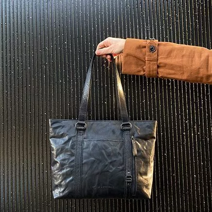 Spikes & Sparrow Spikes & Sparrow Leren Shopper – Gaby – Donkerbruin