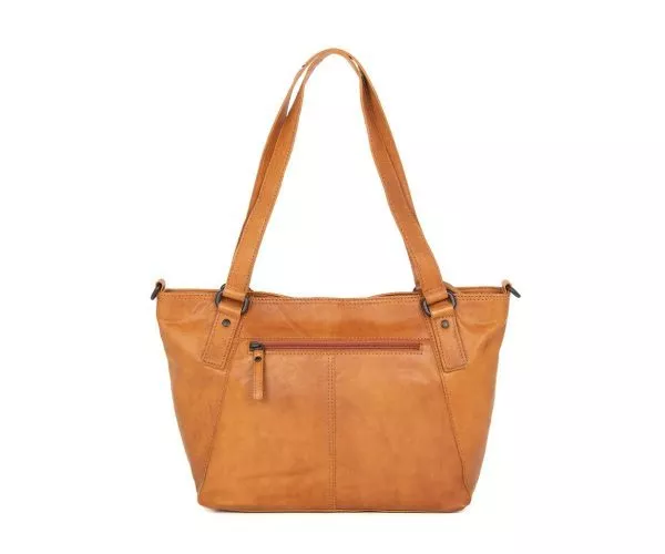 Spikes & Sparrow Spikes & Sparrow Leren Shopper – Isabel – Bruin