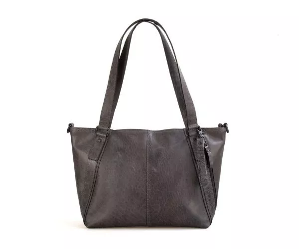 spikes & sparrow Spikes & Sparrow Leren Shopper – Isabel – Grijs