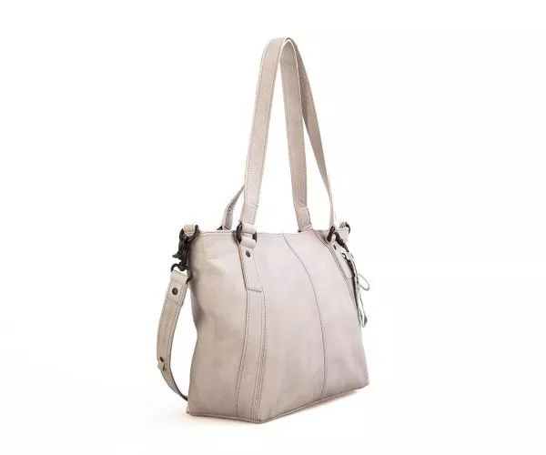 Spikes & Sparrow Spikes & Sparrow Leren Shopper – Isabel – Taupe