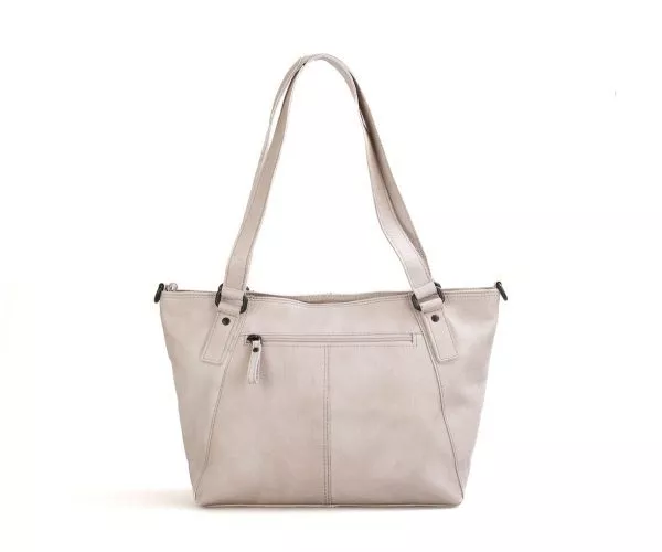 Spikes & Sparrow Spikes & Sparrow Leren Shopper – Isabel – Taupe