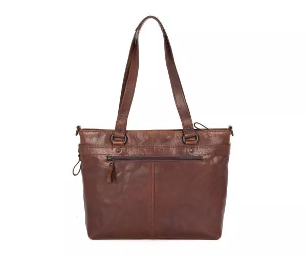 Spikes & Sparrow Spikes & Sparrow Leren Shopper – José – Donkerbruin