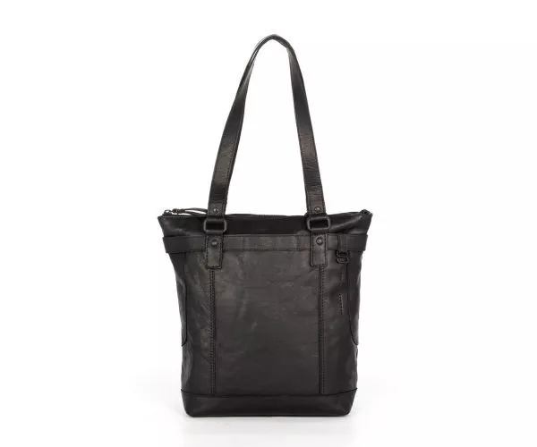 spikes & sparrow Spikes & Sparrow Leren Shopper / Schoudertas – Nora – Zwart