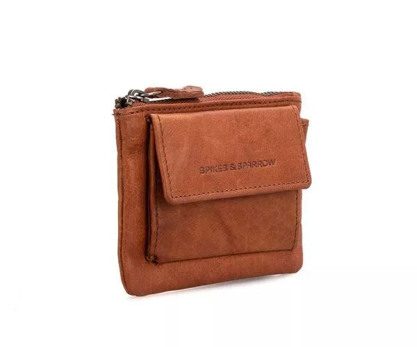Spikes & Sparrow Spikes & Sparrow Leren Sleuteletui – Minnesota – Brandy Cognac