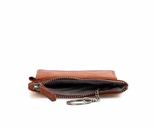 Spikes & Sparrow Spikes & Sparrow Leren Sleuteletui – Minnesota – Brandy Cognac