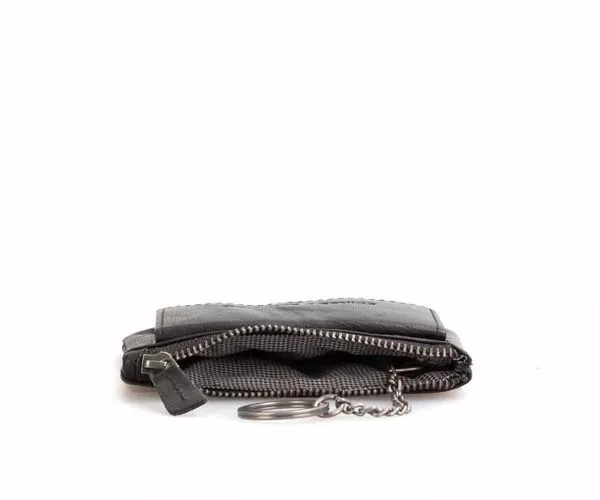 Spikes & Sparrow Spikes & Sparrow Leren Sleuteletui – Minnesota – Zwart