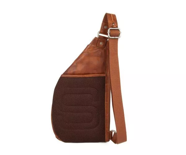 Spikes & Sparrow Spikes & Sparrow Leren Slingbag – Reese – Brandy Cognac