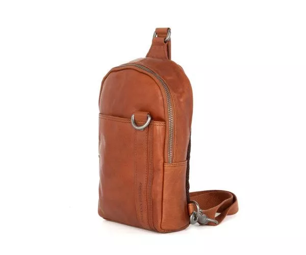 Spikes & Sparrow Spikes & Sparrow Leren Slingbag – Washington – Brandy Cognac