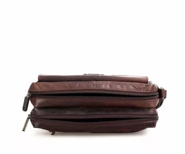 Spikes & Sparrow Spikes & Sparrow Leren Toilettas – Nevada – Brandy Cognac