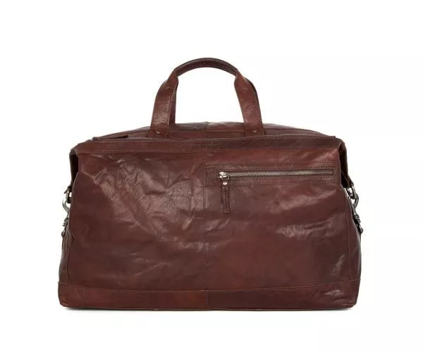 spikes & sparrow Spikes & Sparrow Leren Weekendtas – Atlanta – Donker Bruin