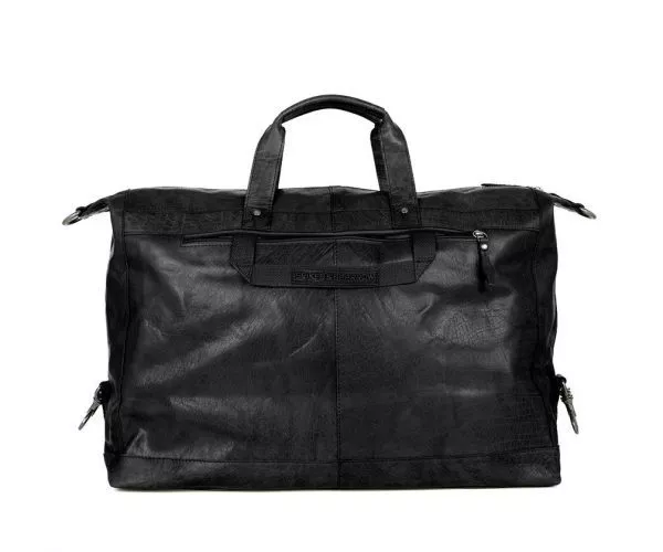 Spikes & Sparrow Spikes & Sparrow Leren Weekendtas – Atlanta – Zwart