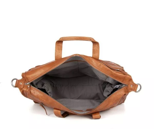 Spikes & Sparrow Spikes & Sparrow Leren Weekendtas – Atlanta – Zwart