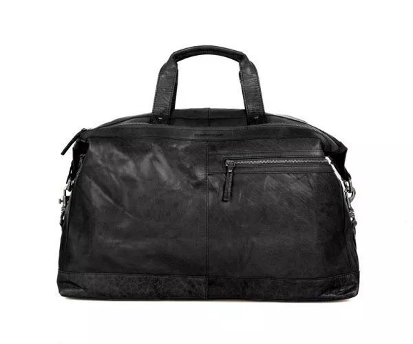 spikes & sparrow Spikes & Sparrow Leren Weekendtas – Atlanta – Zwart