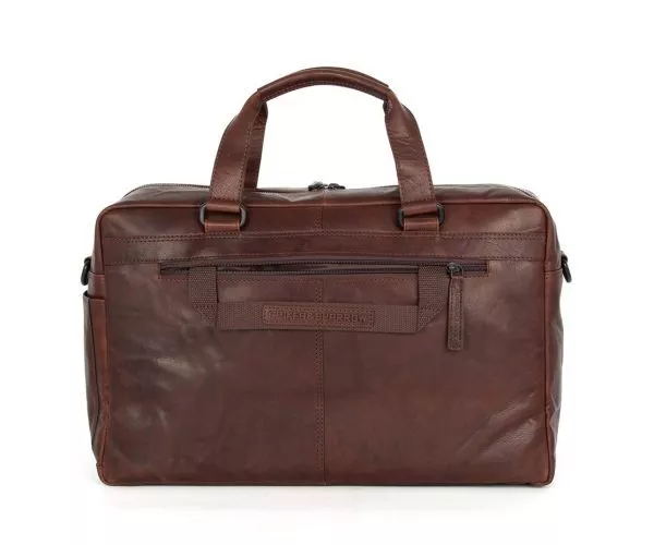 Spikes & Sparrow Spikes & Sparrow Leren Weekendtas – Nyles – Donkerbruin