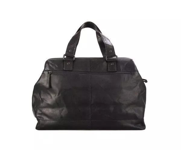 Spikes & Sparrow Spikes & Sparrow Leren Weekendtas – Silverado – Donker Bruin