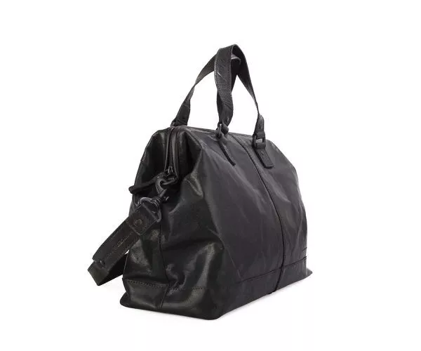 Spikes & Sparrow Spikes & Sparrow Leren Weekendtas – Silverado – Donker Bruin