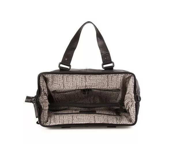 Spikes & Sparrow Spikes & Sparrow Leren Weekendtas – Silverado – Donker Bruin