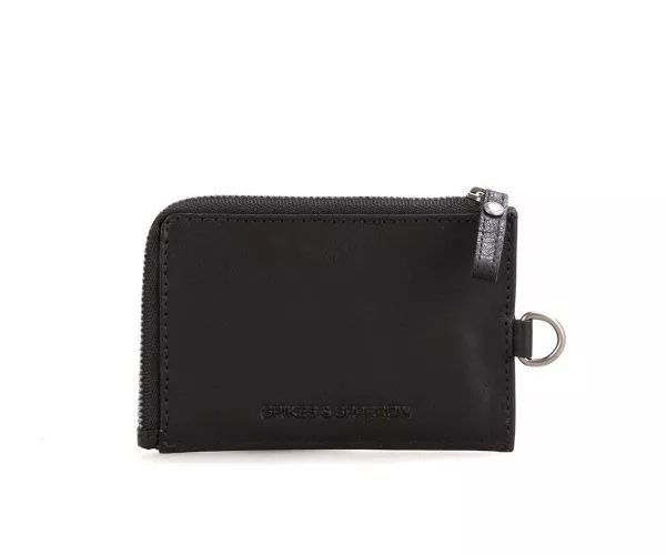 spikes & sparrow Spikes & Sparrow Platte RFID Portemonnee – Wisconsin – Zwart