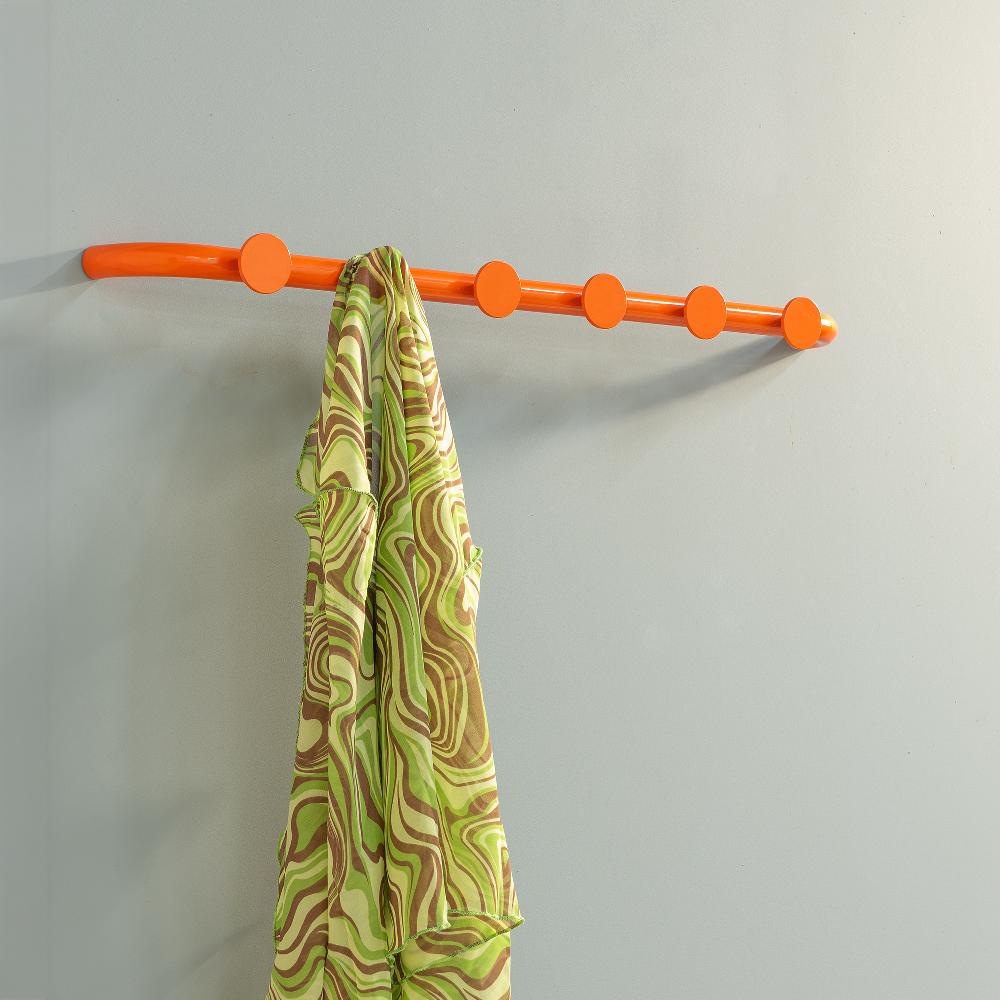 spinder design RETRO 6 Wandkapstok - Pure Orange