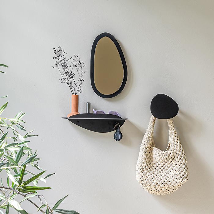 spinder design Spinder x Eva van de Ven - PIPA Top Spiegel - Zwart