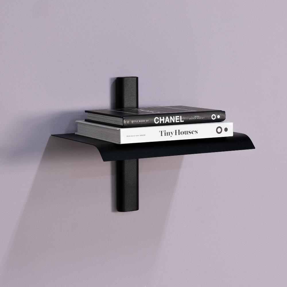 spinder design Spinder x OnMateria - HOLA 1 Wandplank - Zwart