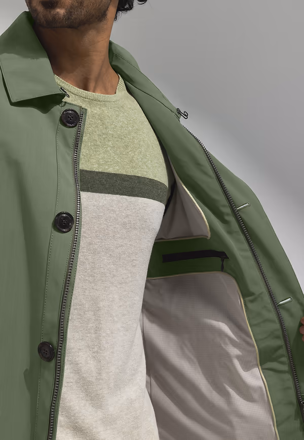 State Of Art ATELIER Jas Met Steekzakken Mosgroen Uni