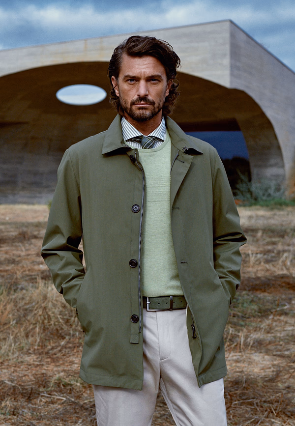 state of art ATELIER jas met steekzakken mosgroen uni