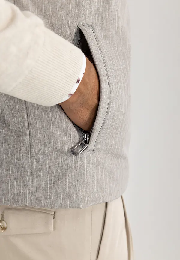 State Of Art ATELIER Omkeerbare Bodywarmer Warm Grijs/kit