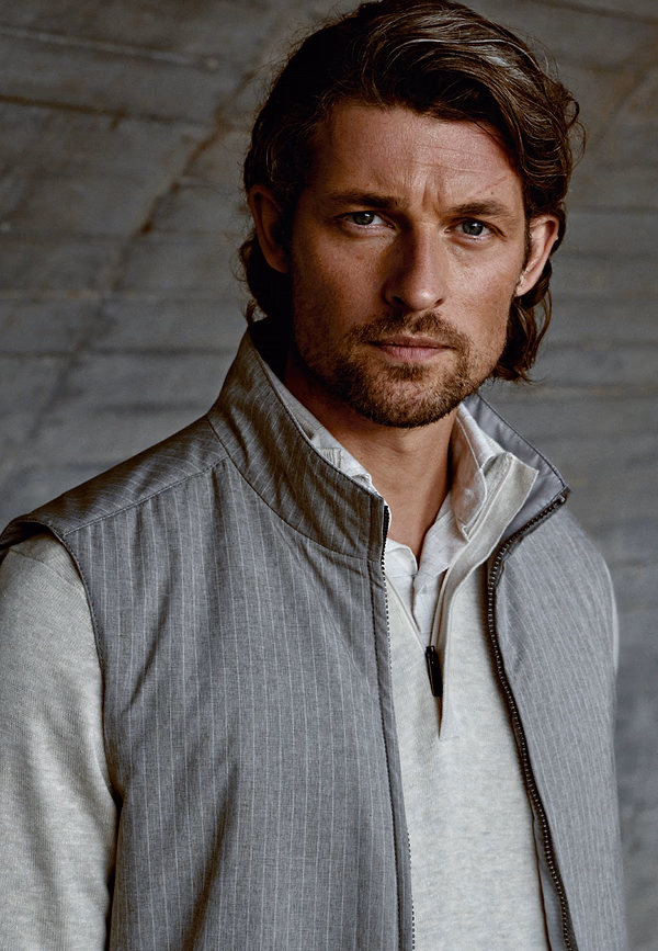 state of art ATELIER omkeerbare bodywarmer warm grijs/kit